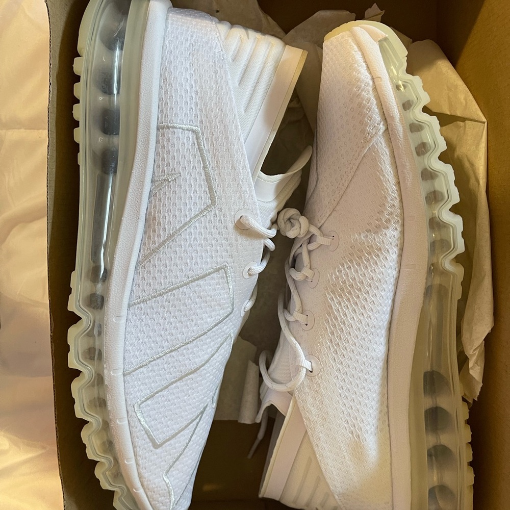 Nike Air Max Flair Triple White Men's Shoes